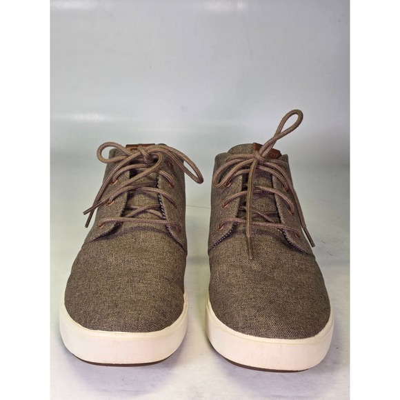 OluKai Nana Hele Wai\'apo Men\'s Chukka Boots Size 9.5 Gray Brown Canvas Mid Shoes main image 7